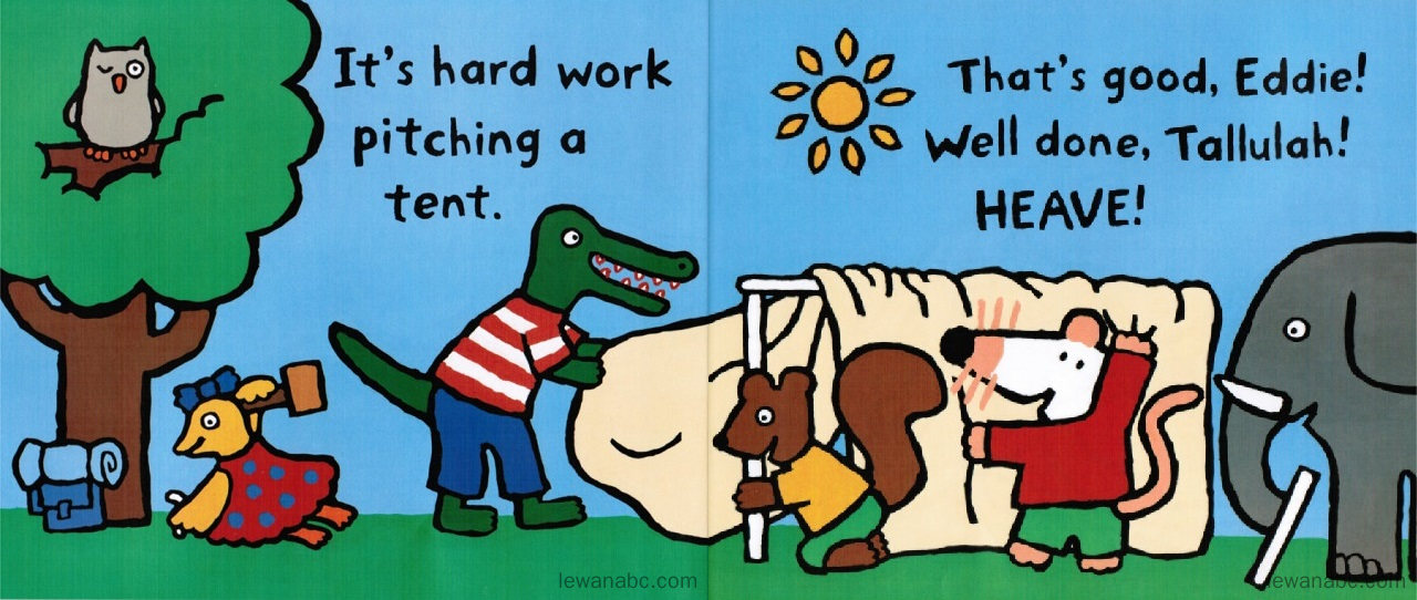 (34周)Maisy Goes Camping绘本故事第5页