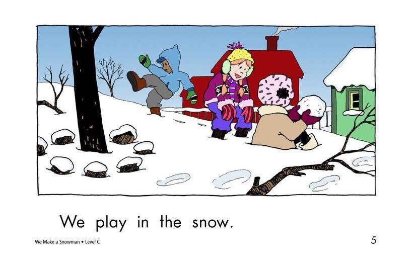 We Make a Snowman绘本故事第5页