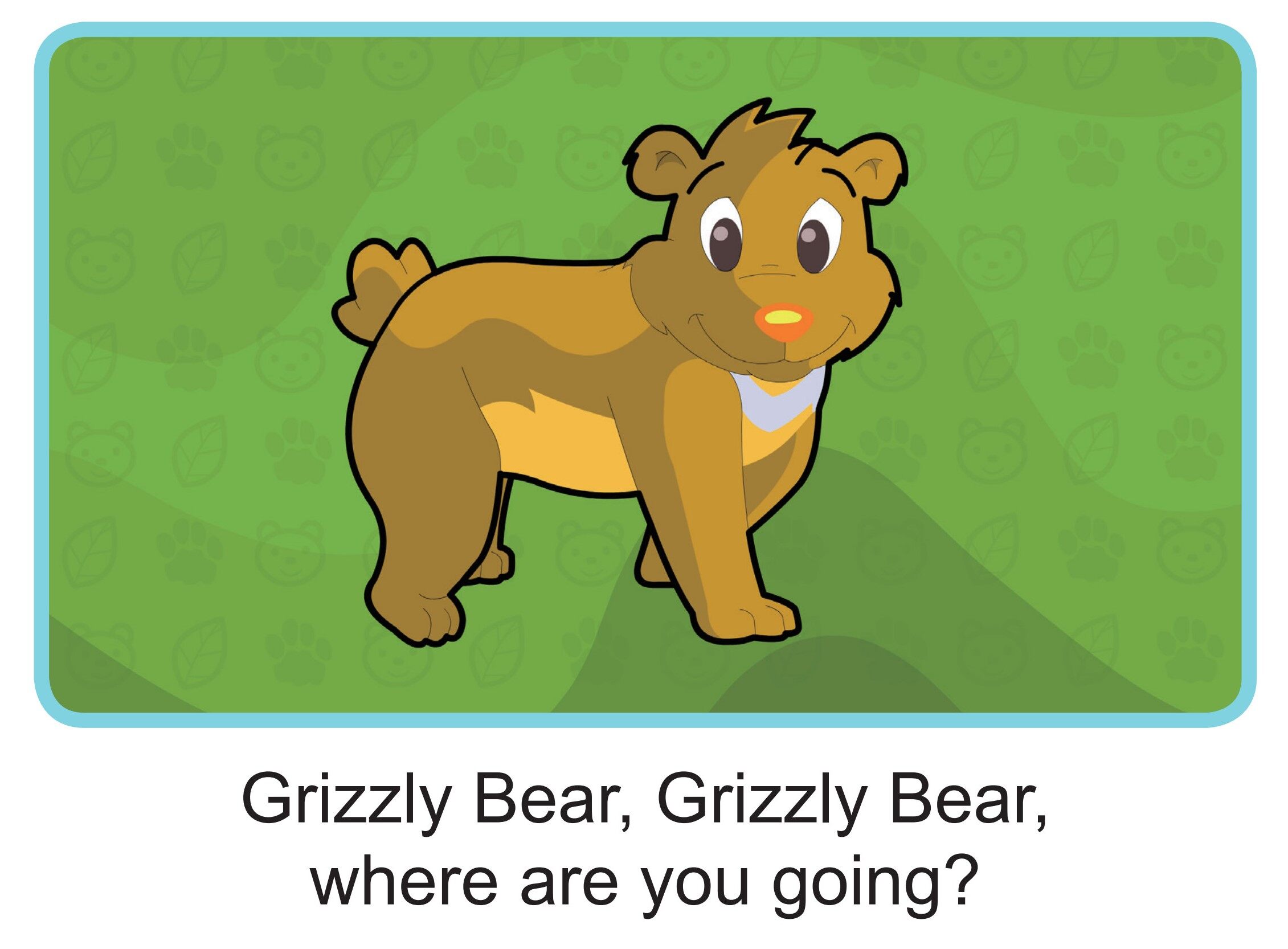 Grizzly Bear, Grizzly Bear绘本故事第2页