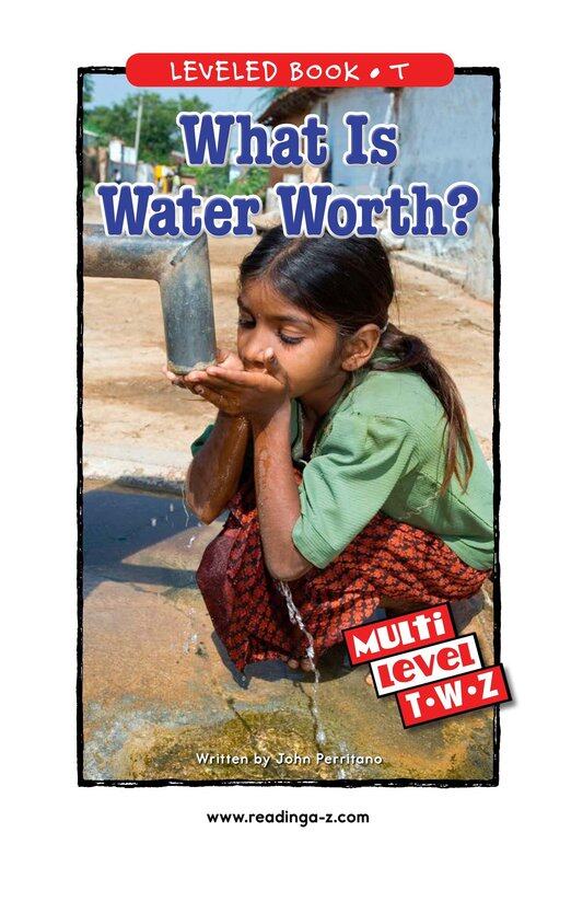 What Is Water Worth绘本故事第2页