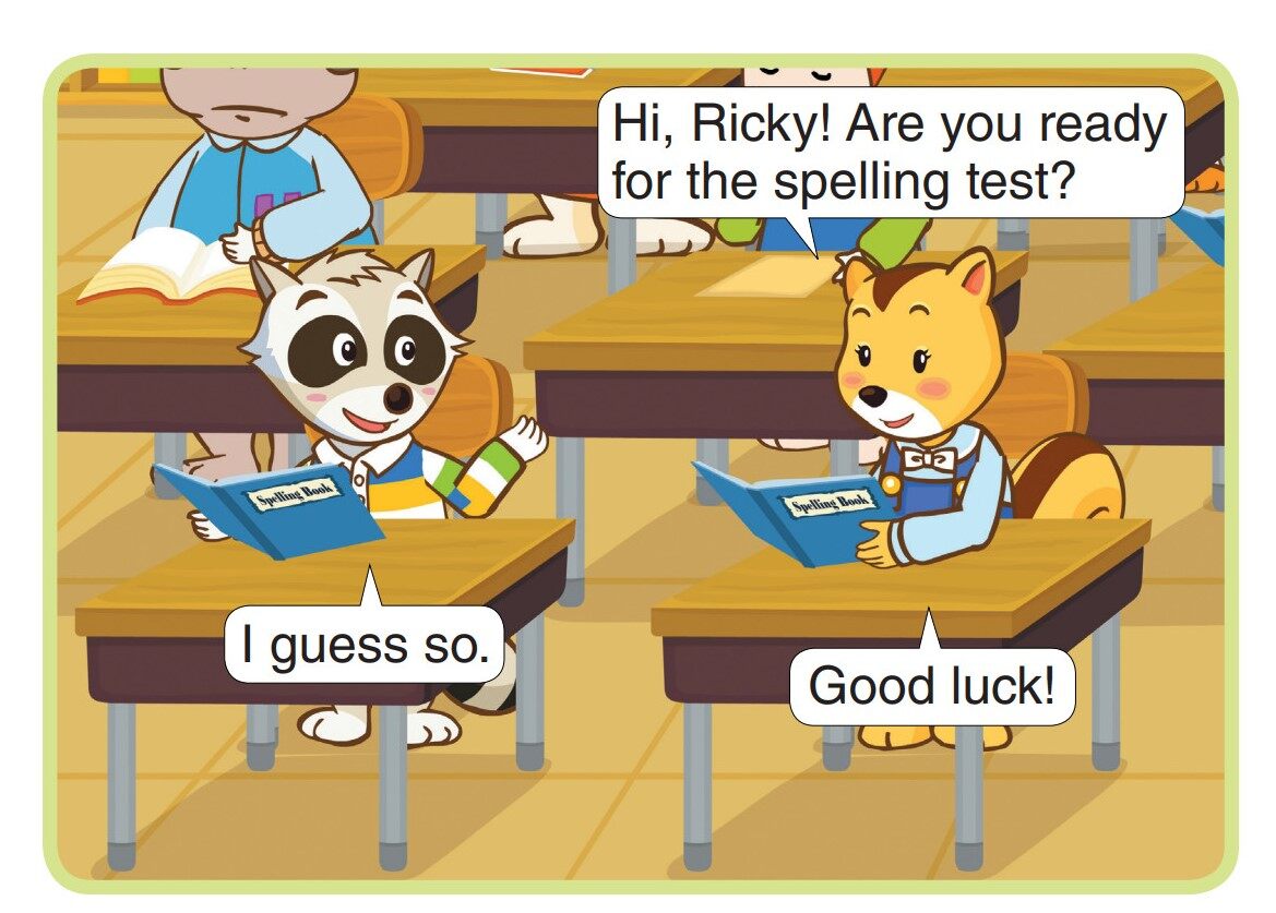 The Spelling Test绘本故事第3页