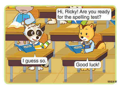The Spelling Test绘本故事第3页