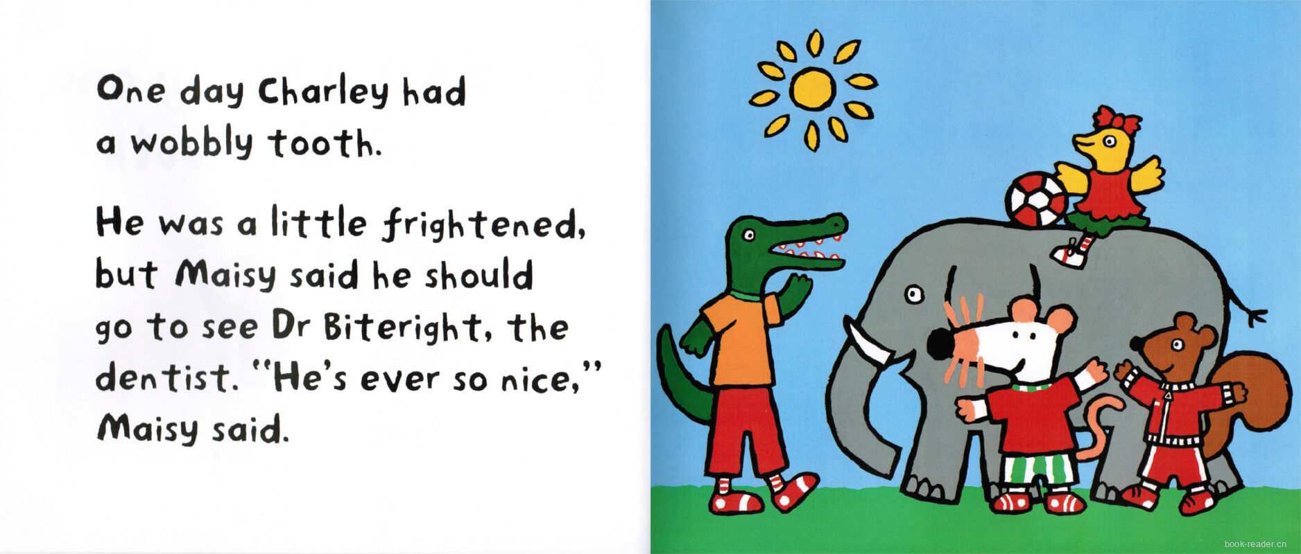 Maisy Charley and the Wobbly Tooth绘本故事第3页