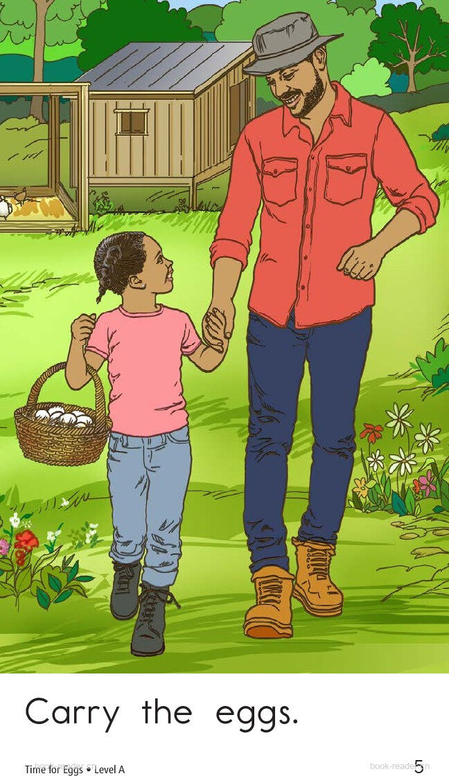 Time for eggs	绘本故事第5页