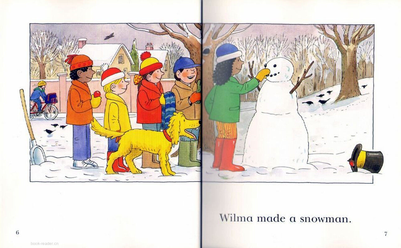 1A The Snowman绘本故事第4页
