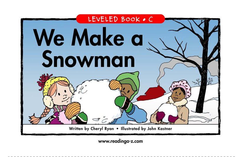 We Make a Snowman绘本故事第2页