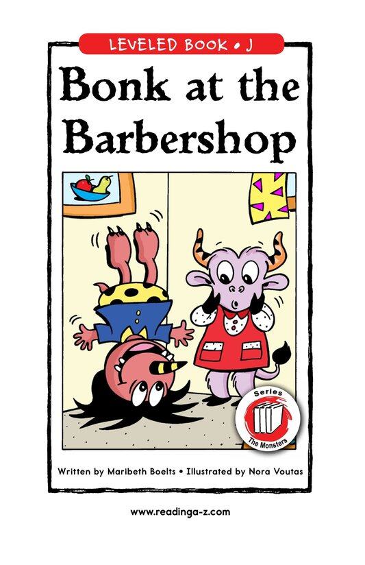 Bonk at the Barbershop绘本故事第2页