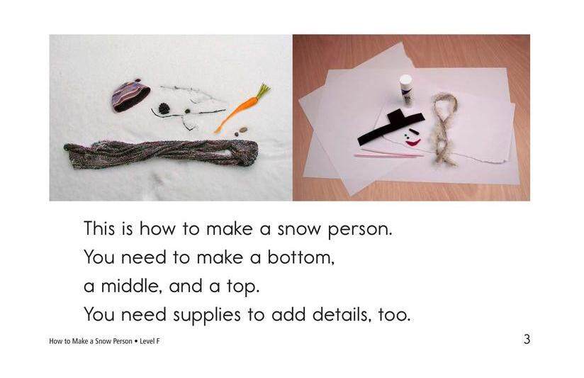 How to Make a Snow Person绘本故事第3页