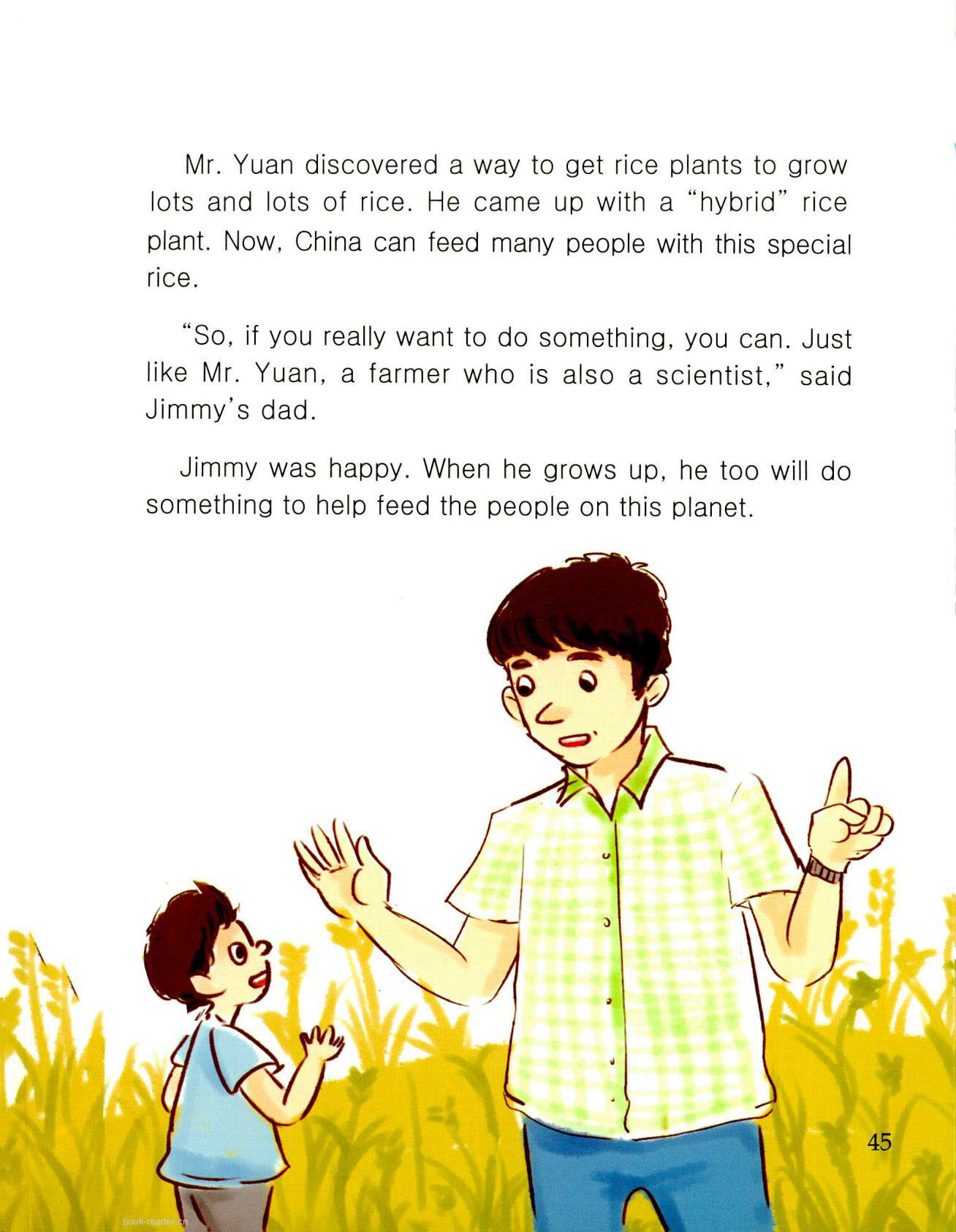 A Farmer and a Scientist绘本故事第3页