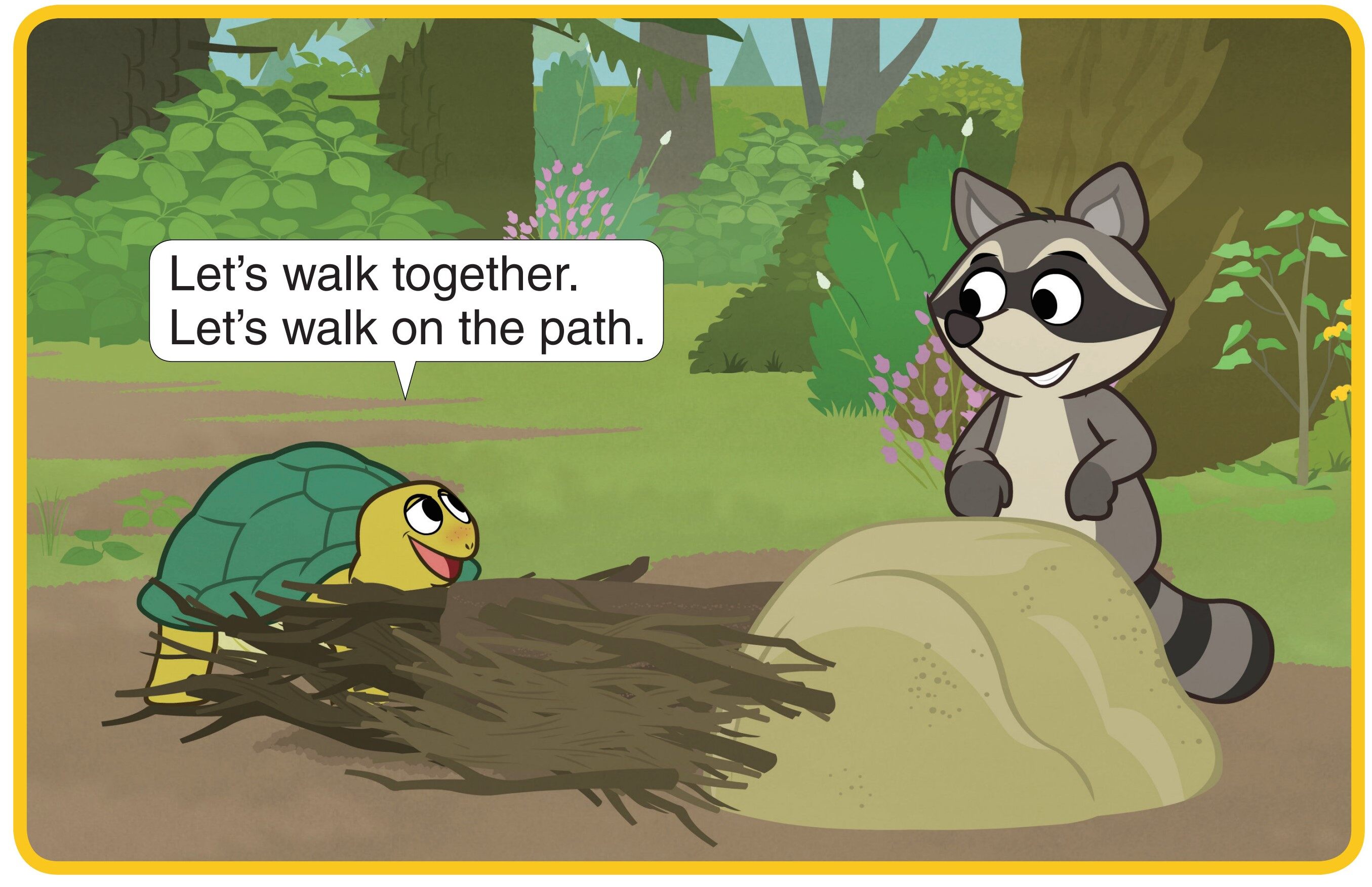 Let's Walk绘本故事第2页