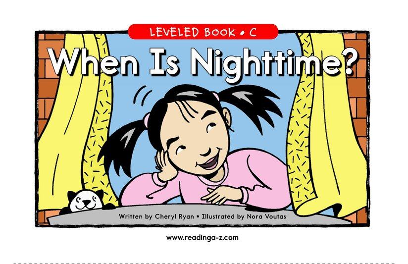 When Is Nighttime绘本故事第2页
