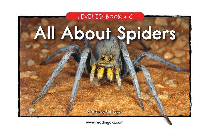 All About Spiders绘本故事第2页