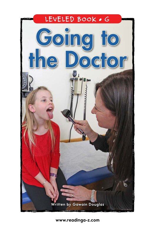 Going to the Doctor绘本故事第2页