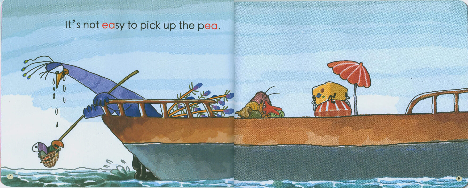 A Pea in the sea绘本故事第4页