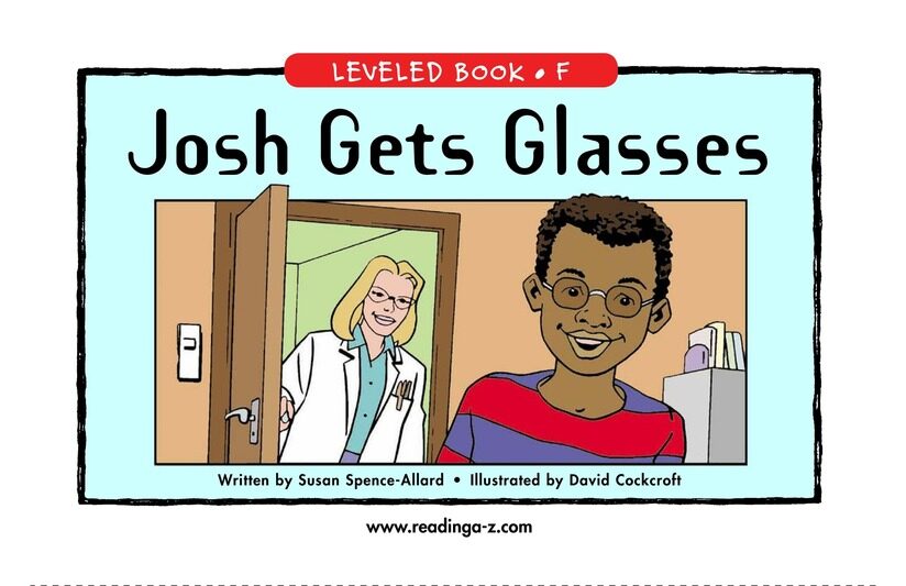 Josh Gets Glasses绘本故事第2页