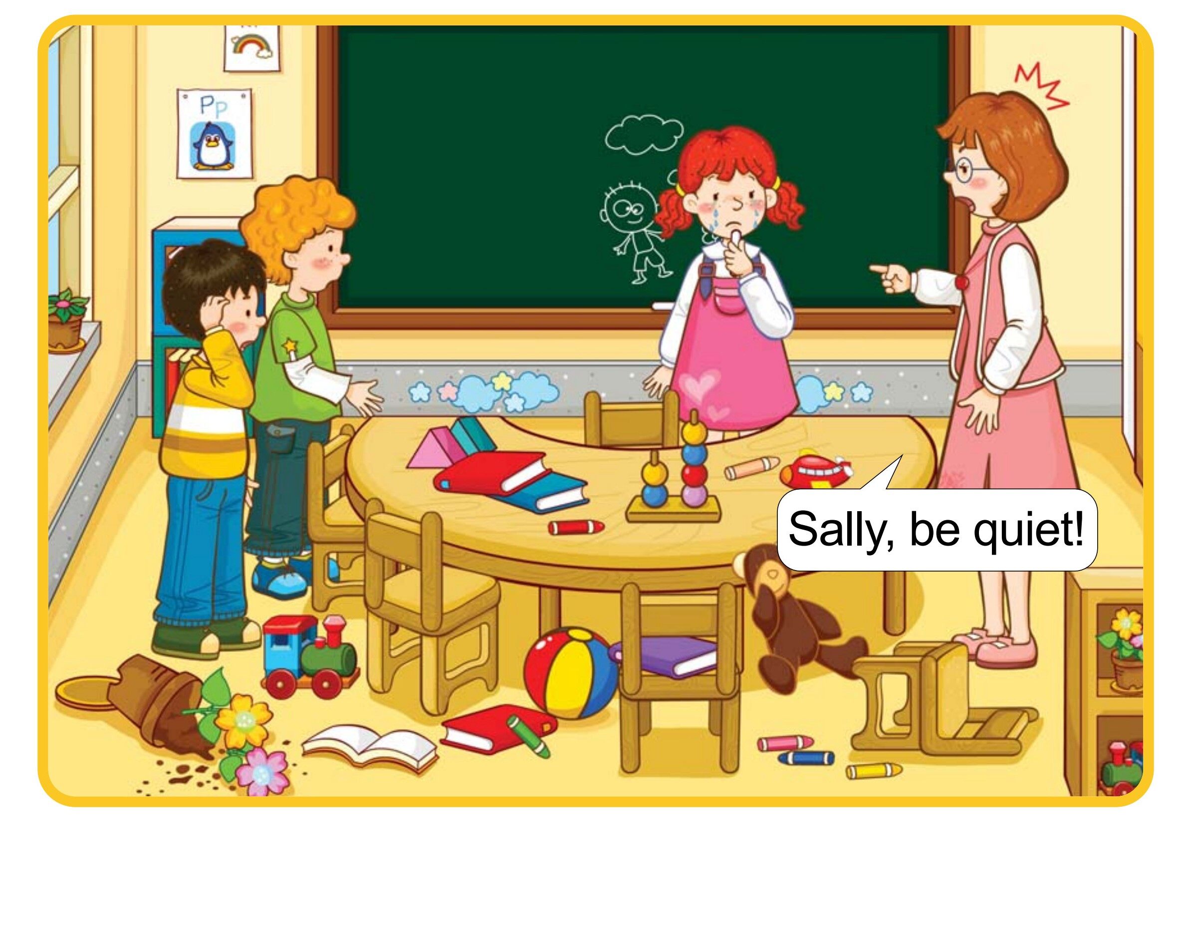 Sit Down!绘本故事第3页