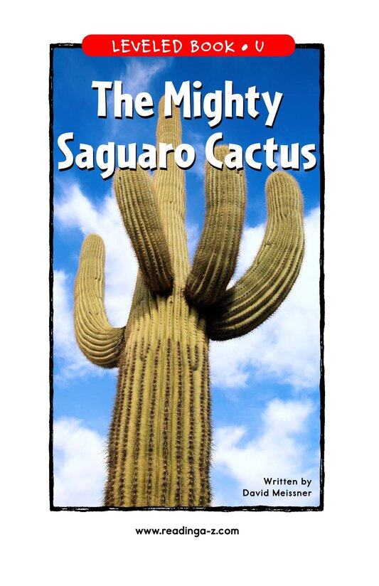 The Mighty Saguaro Cactus绘本故事第2页