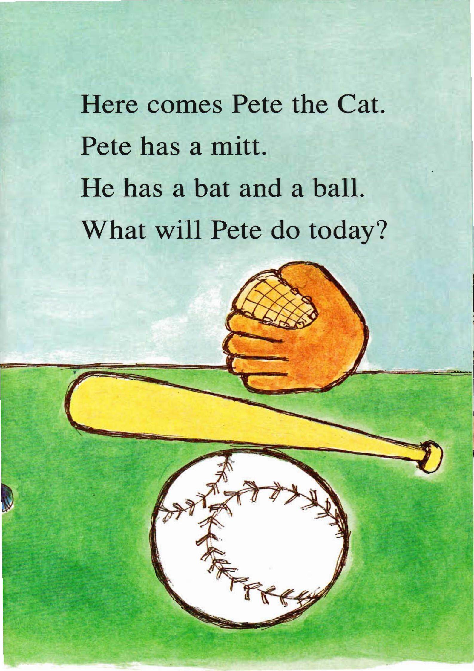 Pete the Cat Play Ball绘本故事第3页