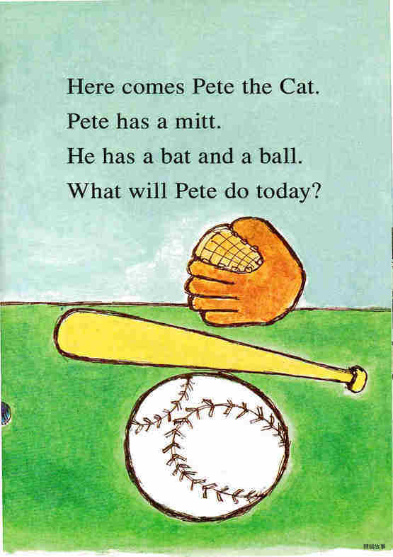 Pete the Cat Play Ball绘本故事第3页