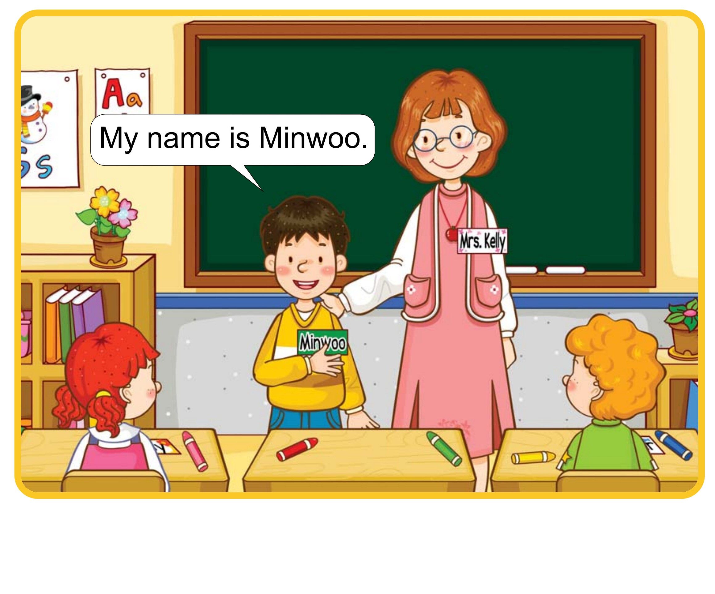 My Name Is Minwoo绘本故事第5页