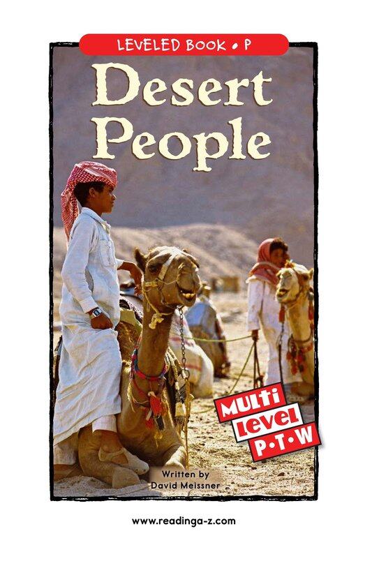 Desert People绘本故事第2页