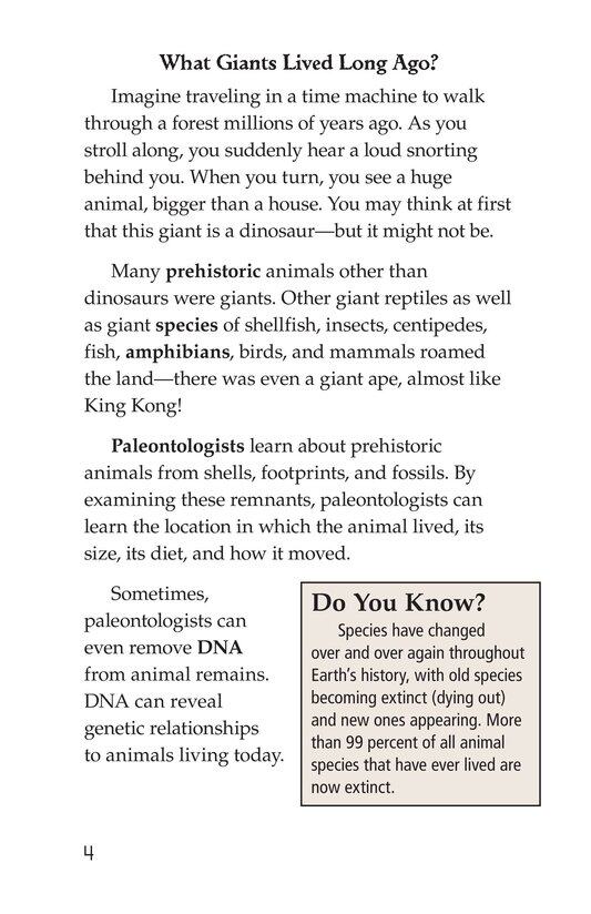 Prehistoric Giants (Other Than Dinosaurs)绘本故事第3页