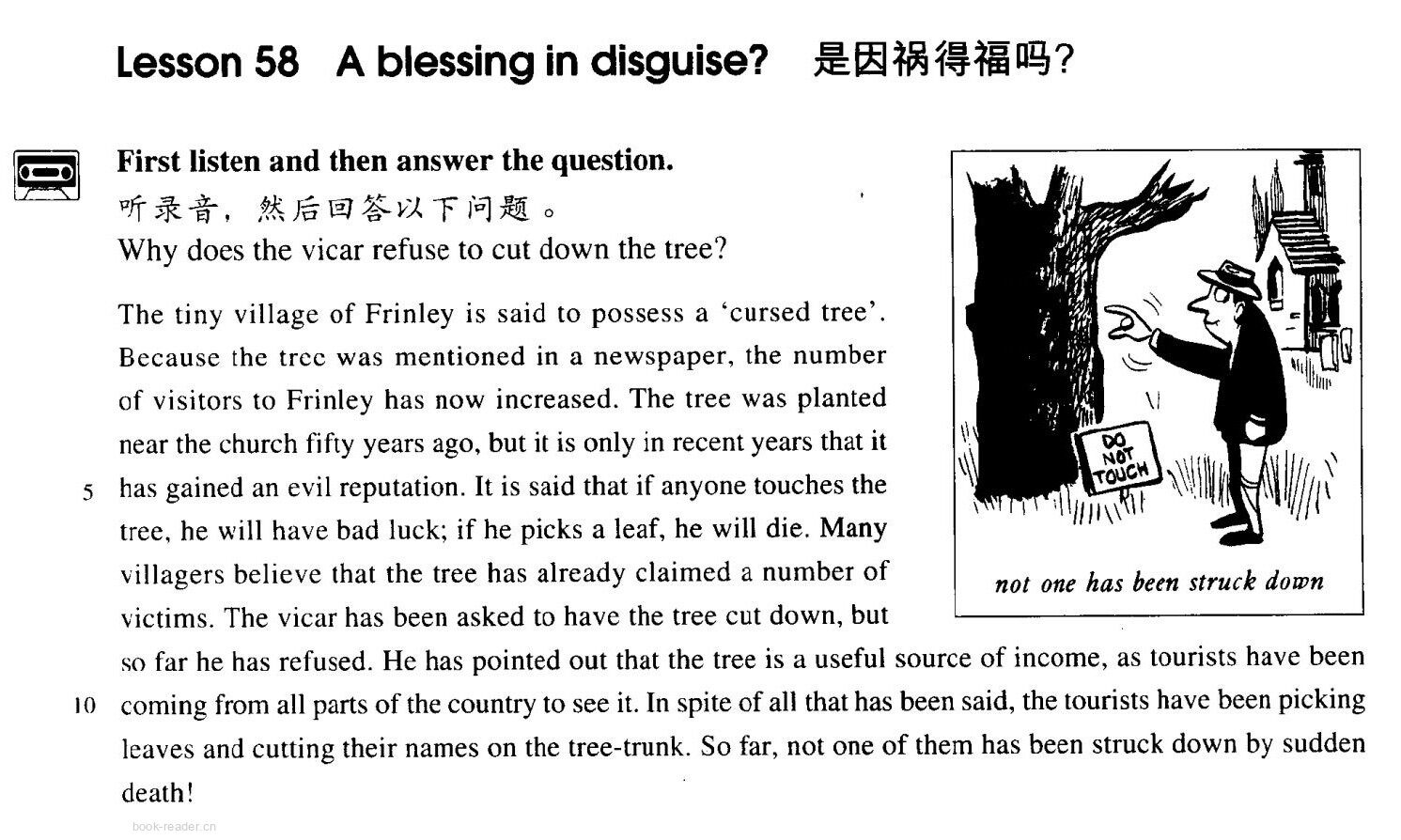 58 A blessing in disguise?绘本故事第2页