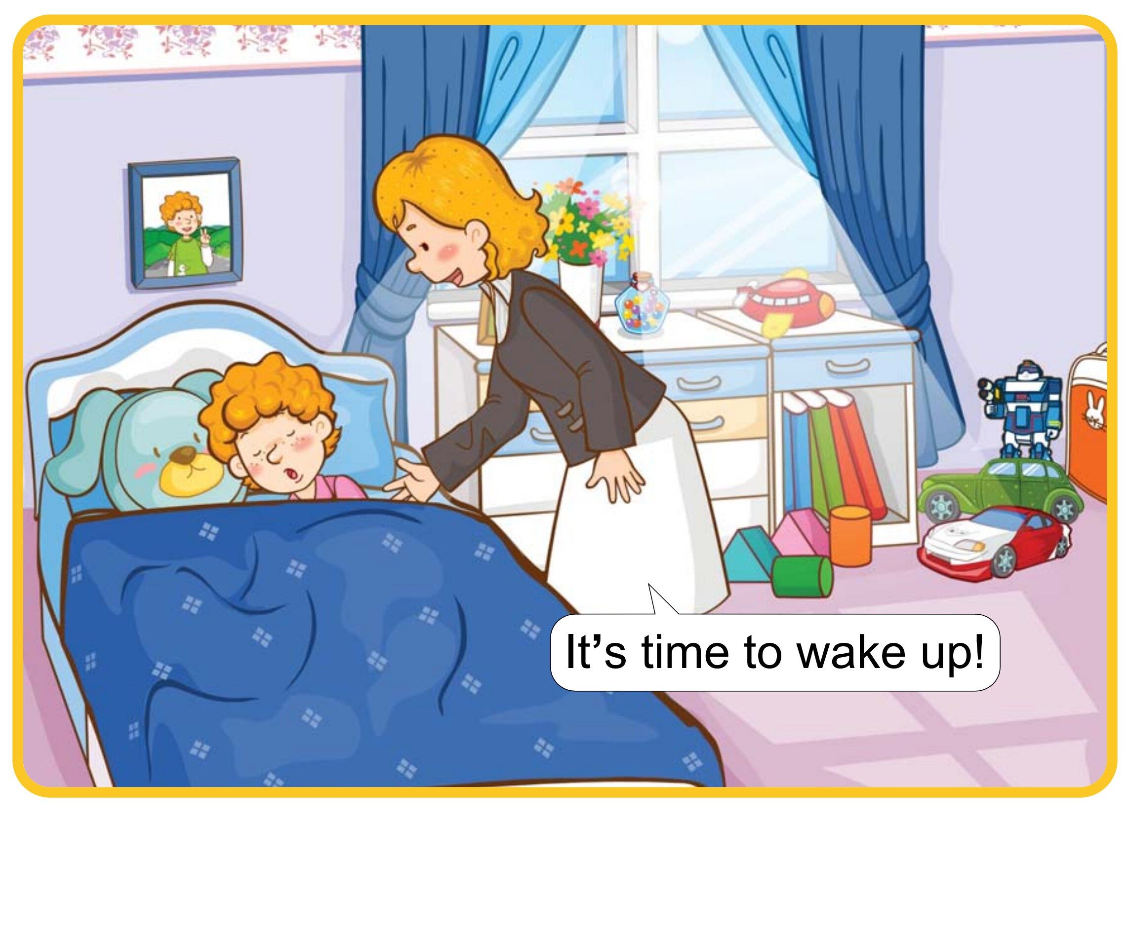 Wake Up!绘本故事第4页