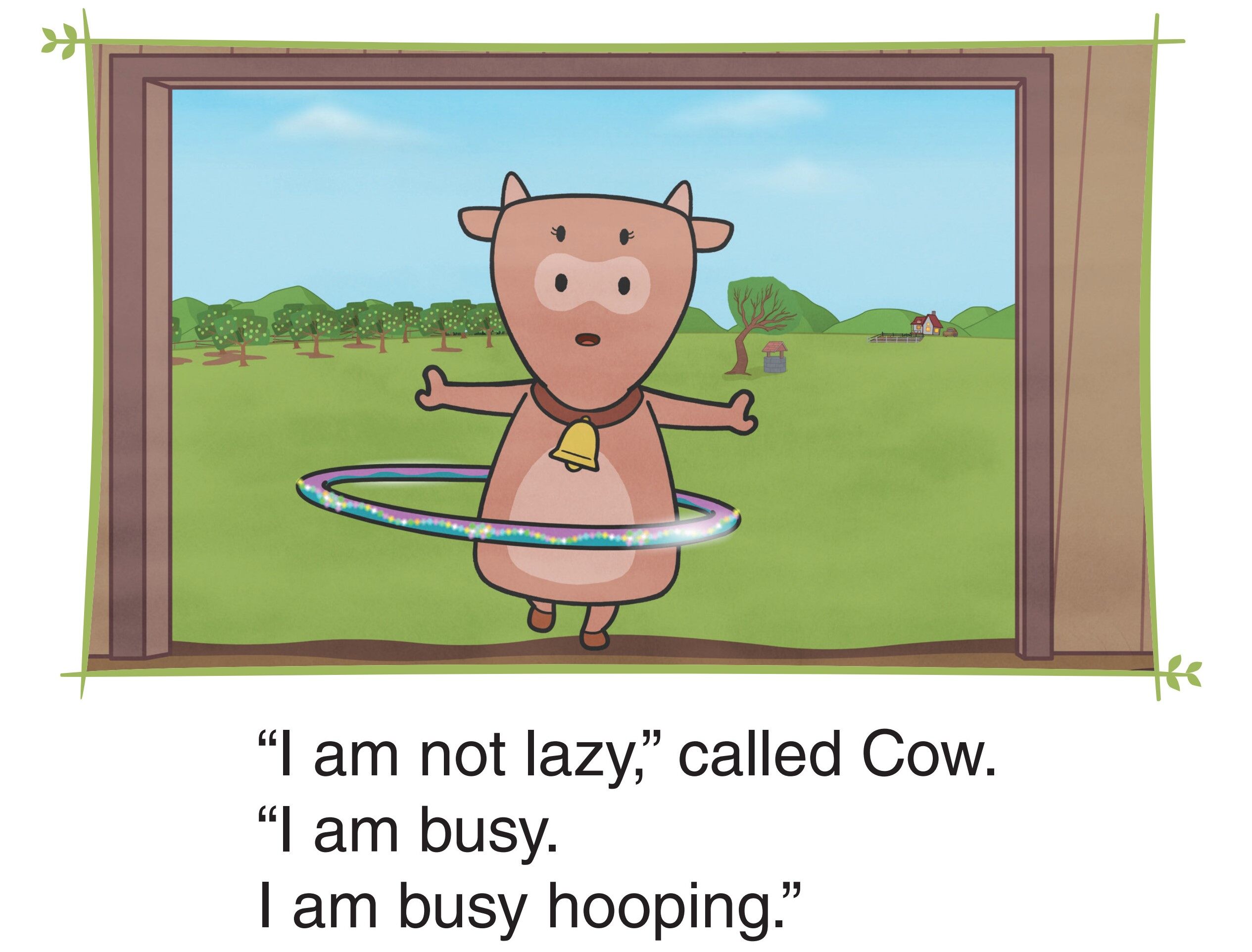 Farmer Is Lazy, Cow Is Busy绘本故事第5页