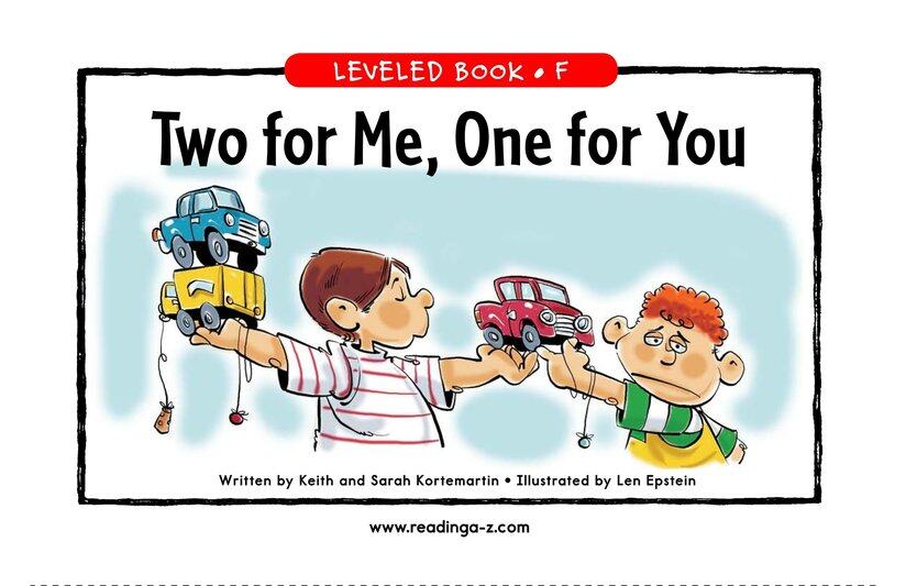 Two for Me,One for You绘本故事第2页