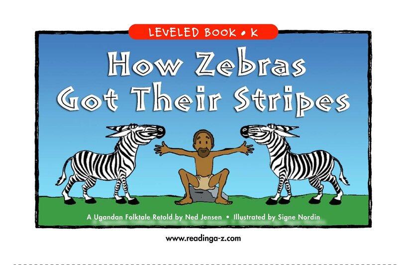 How Zebras Got Their Stripes绘本故事第2页