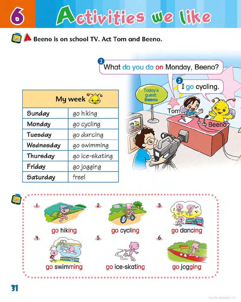 6 Activities we like绘本故事第3页