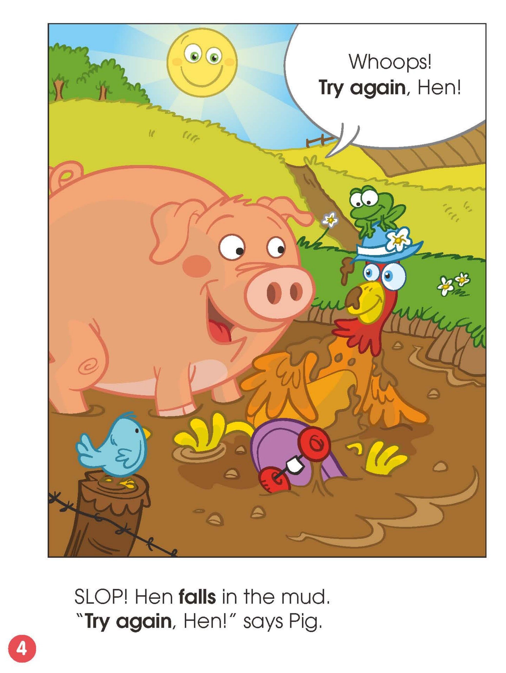 Try Again ,Hen!绘本故事第4页