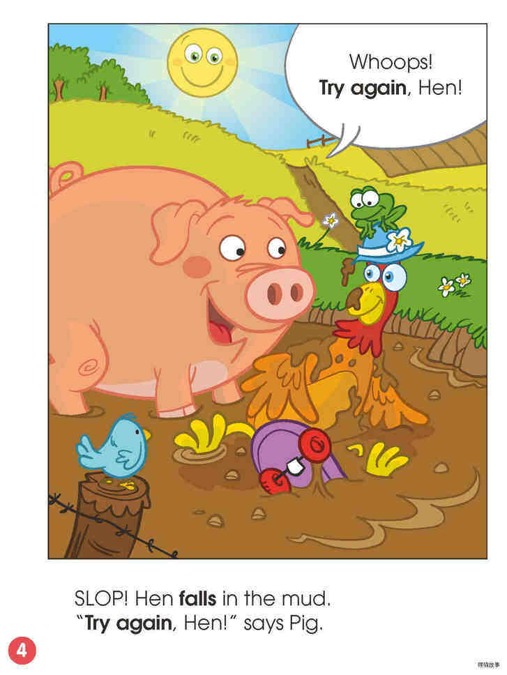 Try Again ,Hen!绘本故事第4页