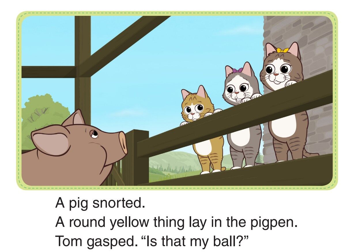 Tom Kitten's New Ball 3_The Pigpen绘本故事第5页
