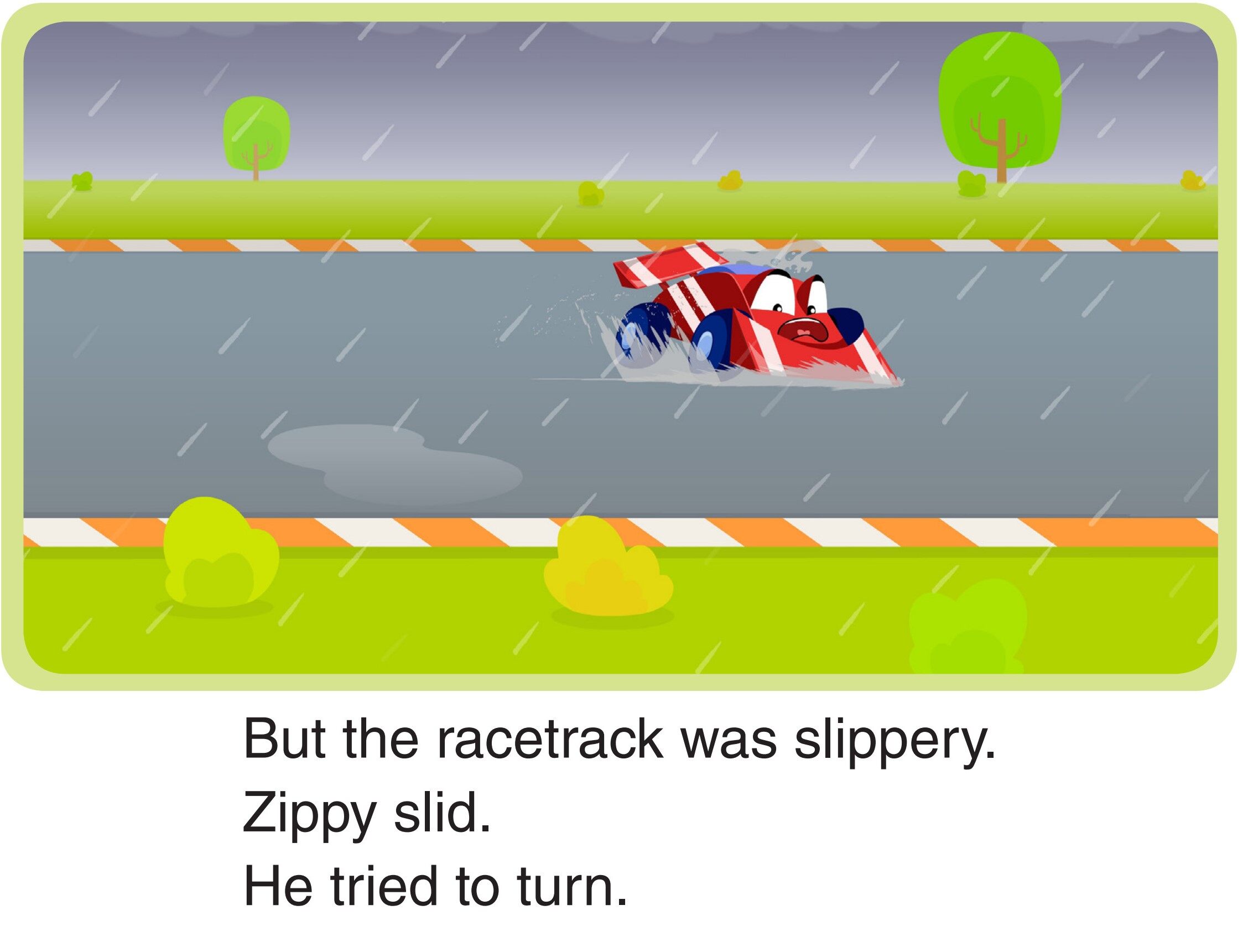 The Slippery Racetrack绘本故事第4页