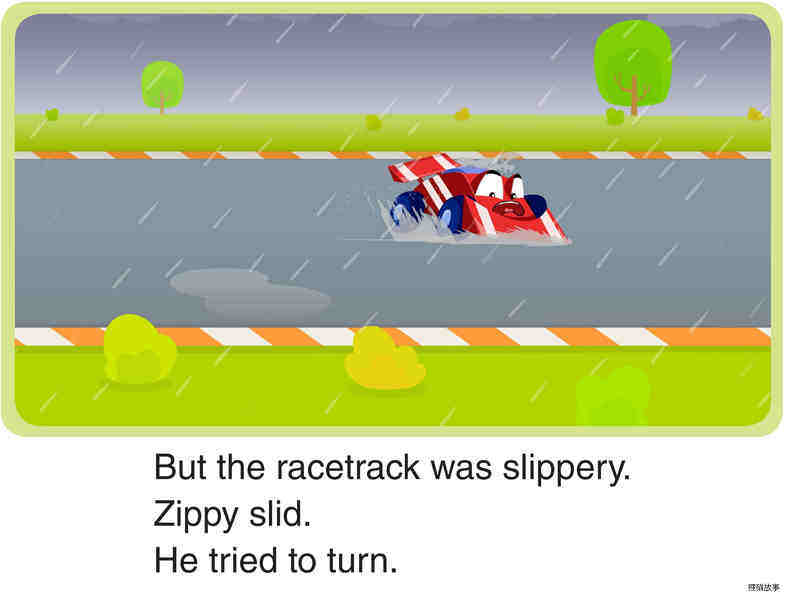 The Slippery Racetrack绘本故事第4页