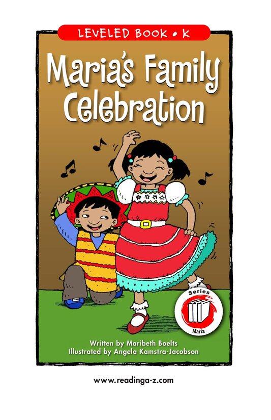 Maria's Family Celebration绘本故事第2页