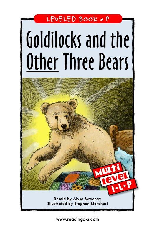 Goldilocks and the Other Three Bears绘本故事第2页