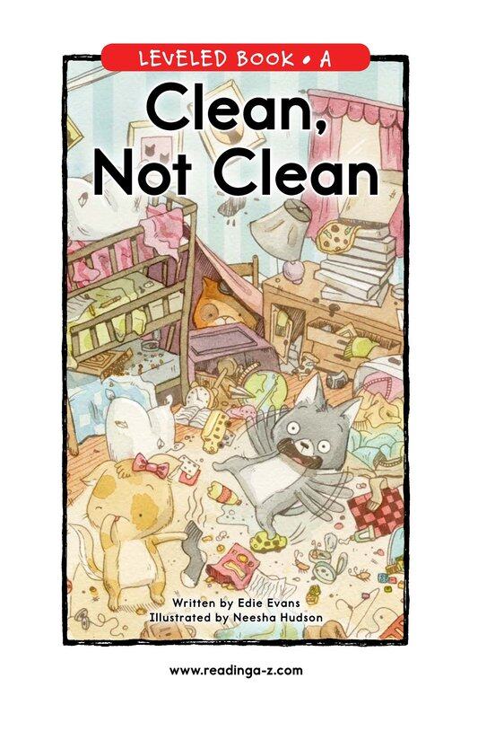 Clean,Not Clean绘本故事第2页