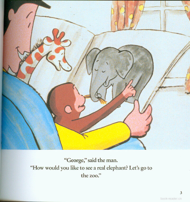 Curious George Visit the Zoo绘本故事第3页