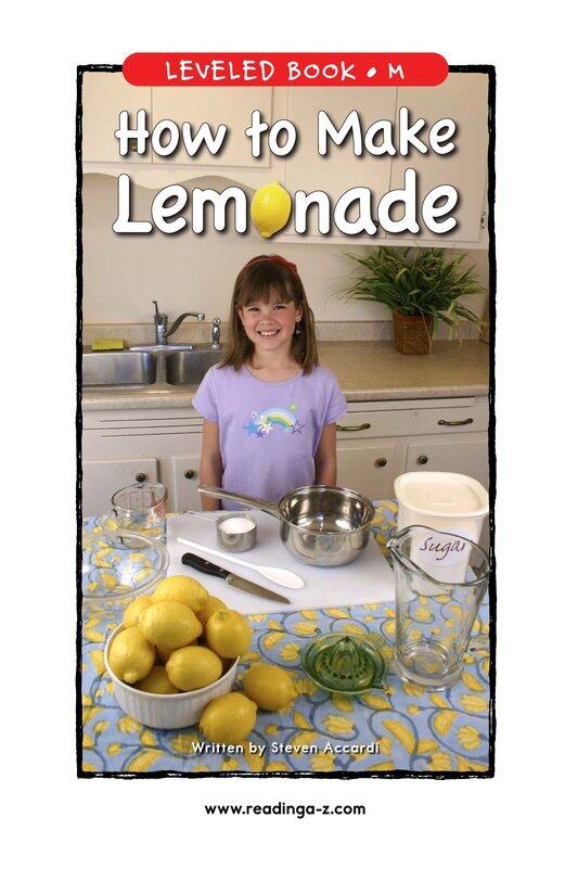 How to Make Lemonade绘本故事第2页