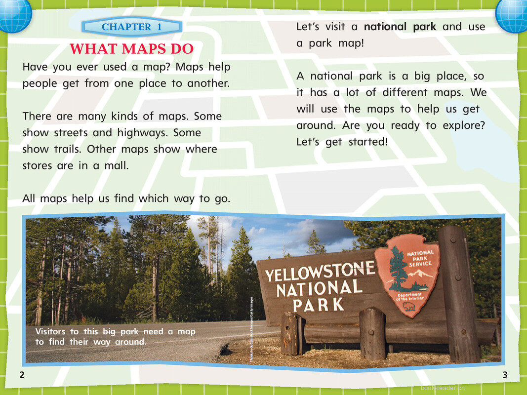 G1 Bey U2W5 How Maps Help绘本故事第4页