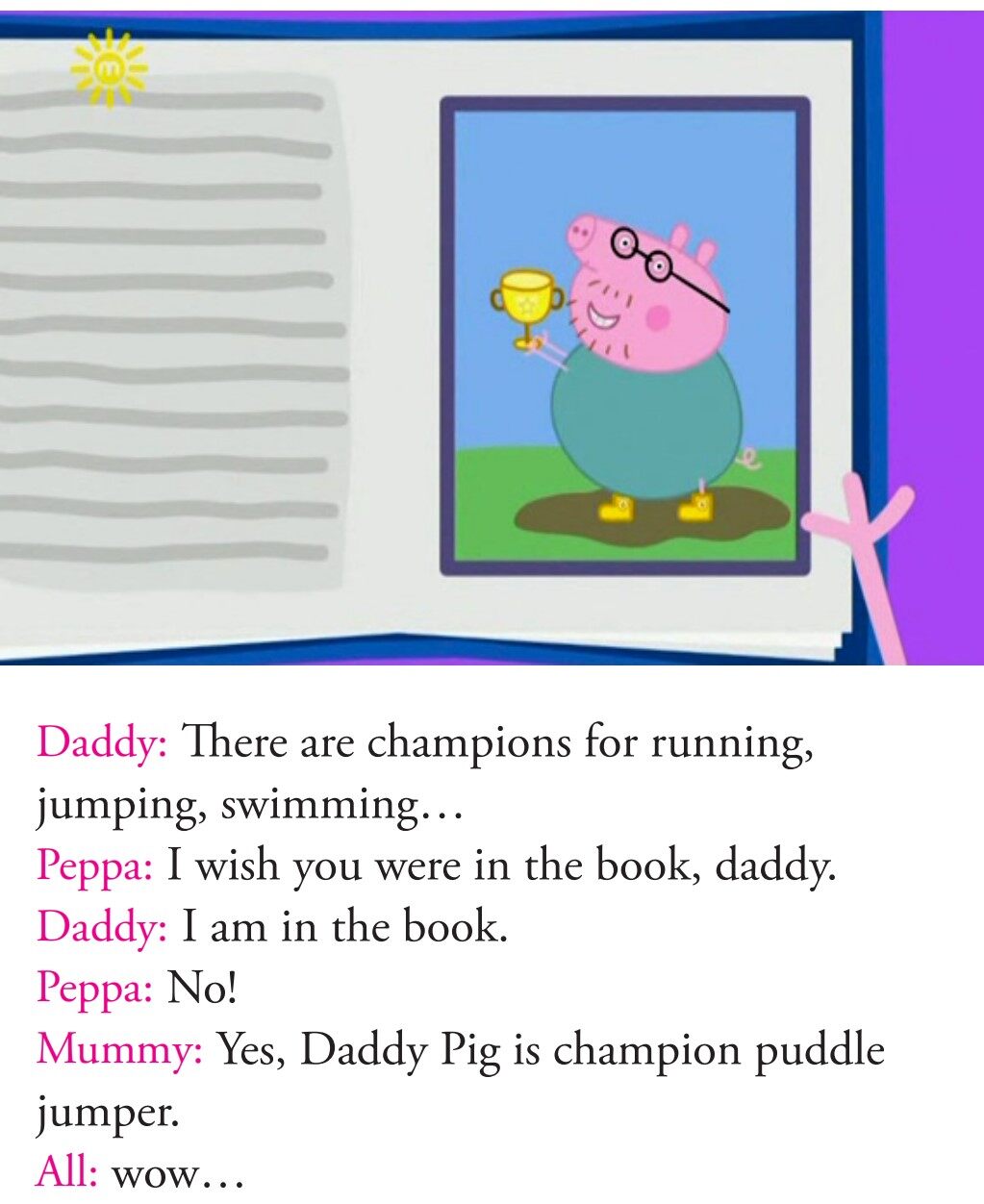 Champion Daddy Pig绘本故事第4页