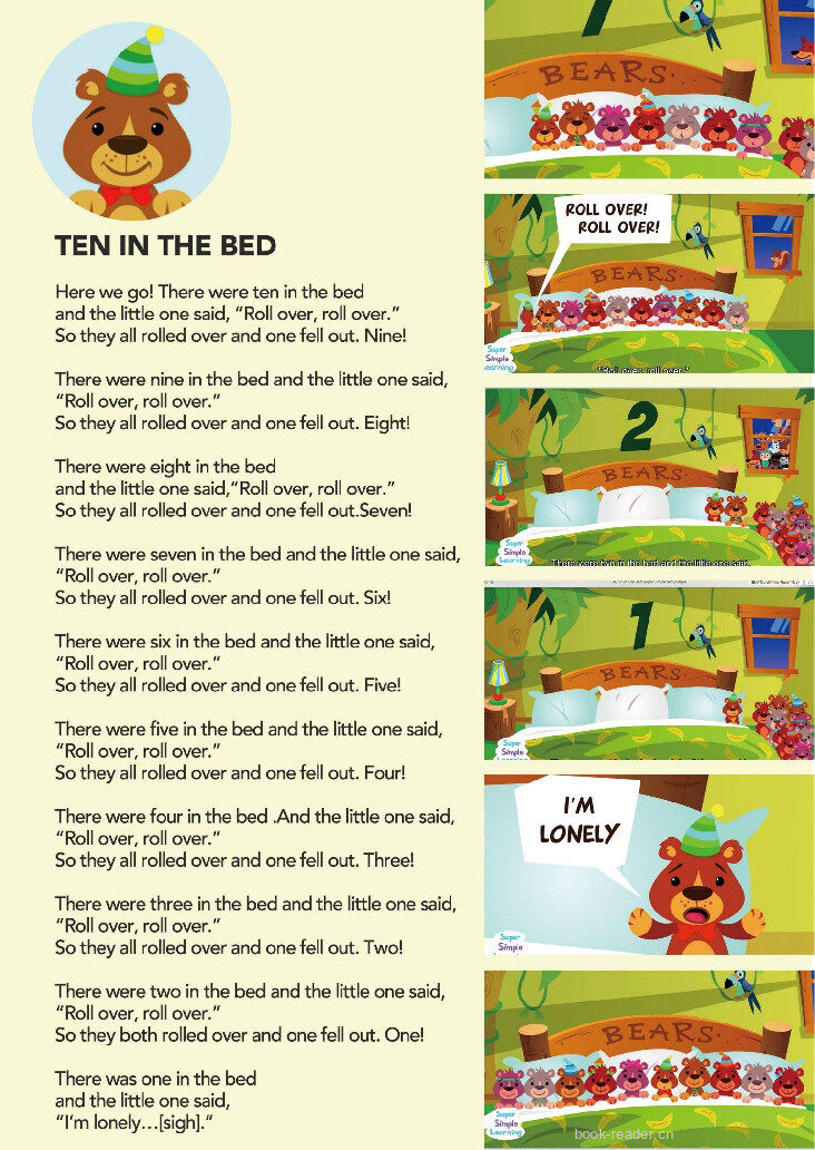 Ten In The Bed绘本故事第2页