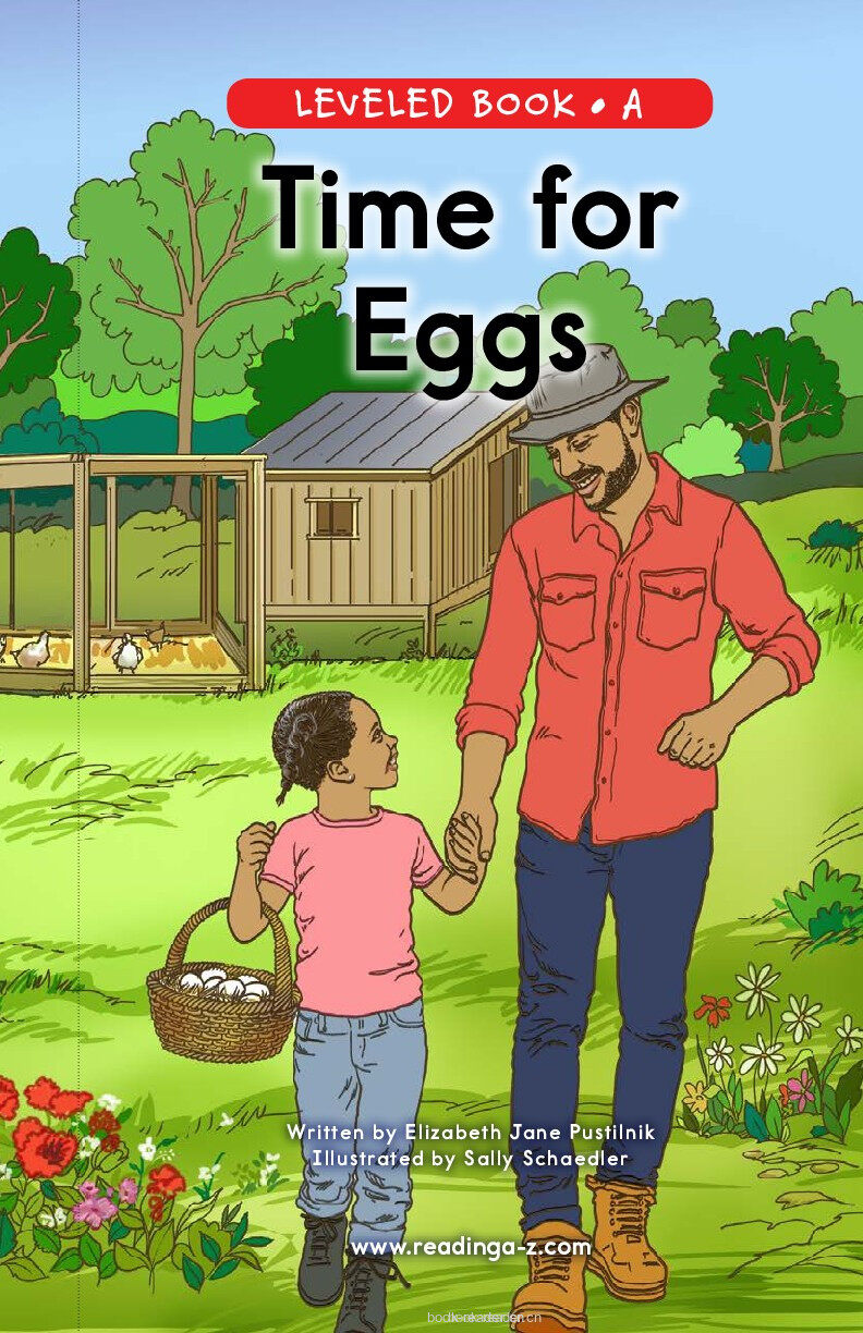 Time for eggs	绘本故事第2页