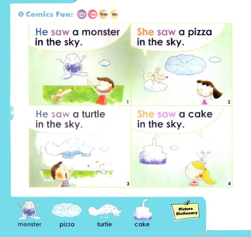 3 In the Sky绘本故事第2页