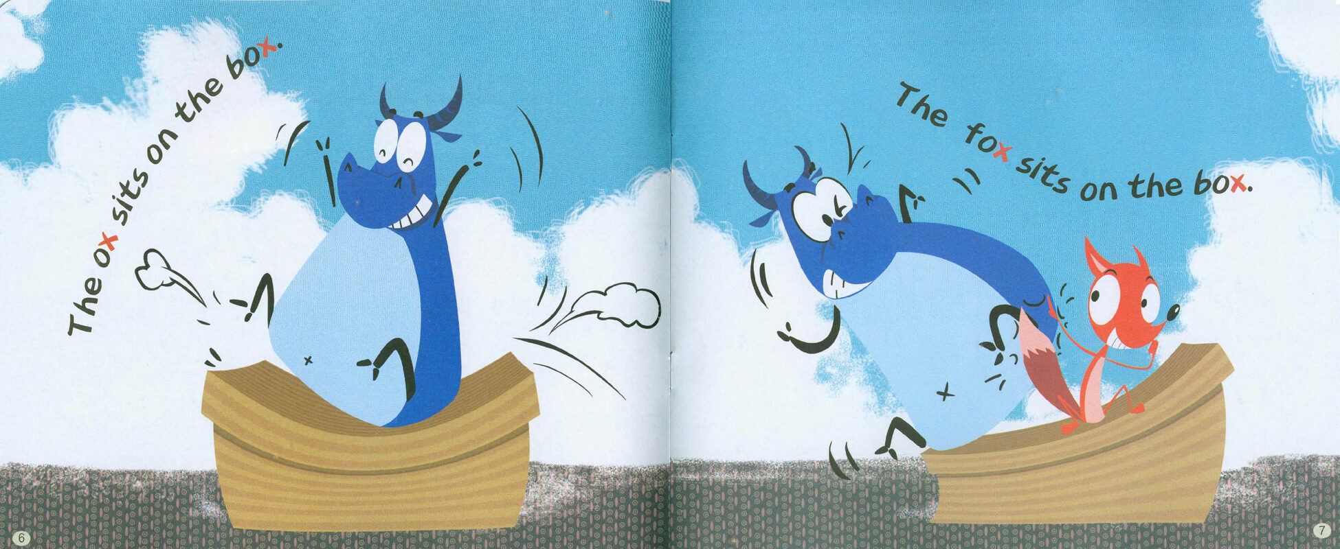 X The fox and the ox绘本故事第5页