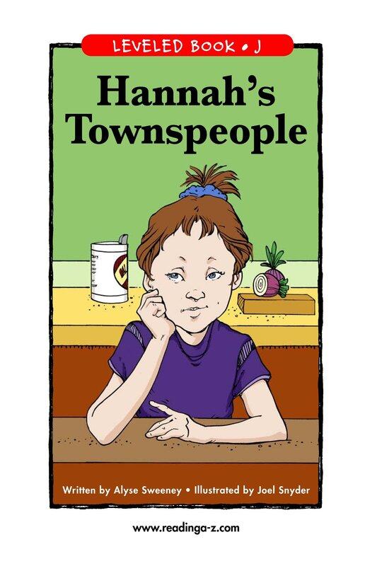 Hannah's Townspeople绘本故事第2页