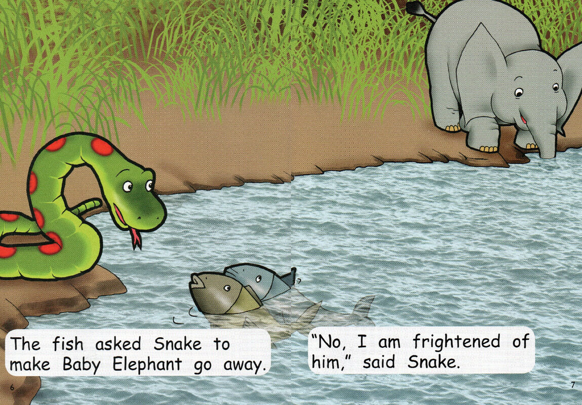 thirsty baby elephant绘本故事第5页